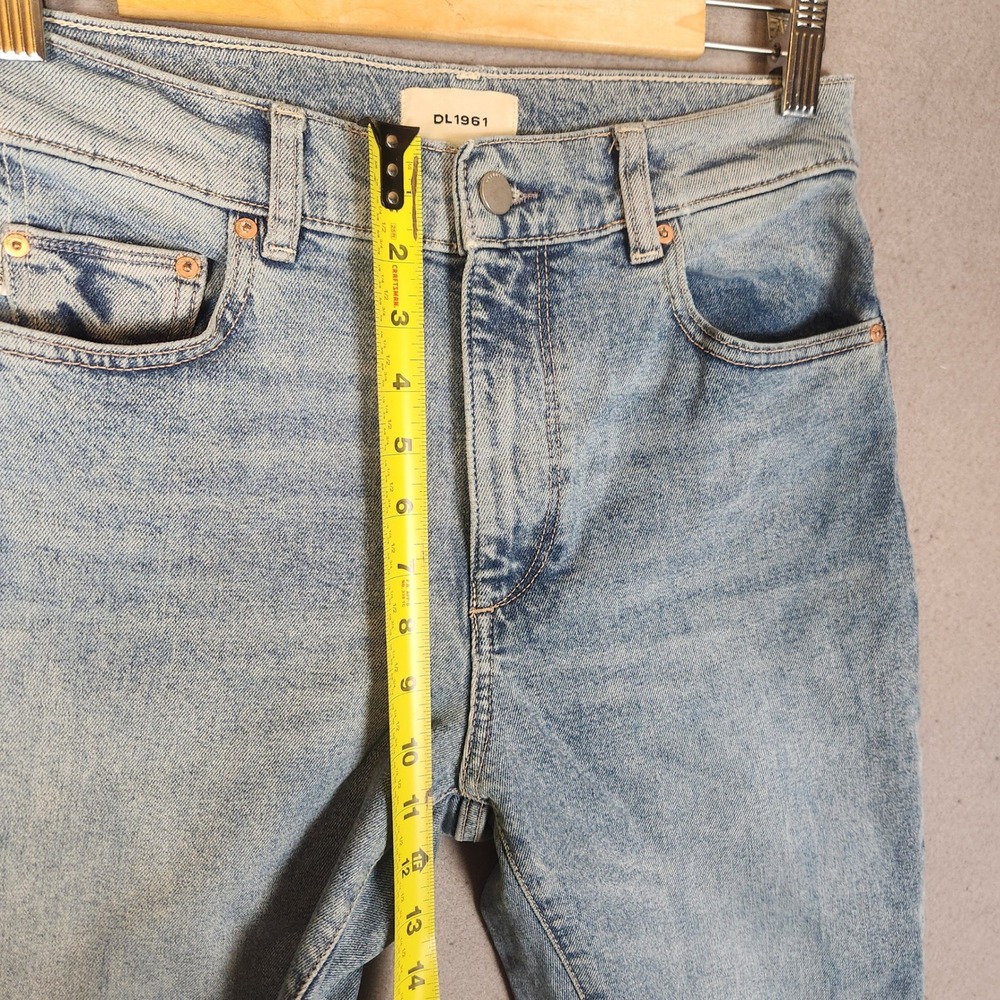 DL1961 Patti Straight Jeans Size 27 Light Blue High Rise Vintage Wash - Picture 6 of 10